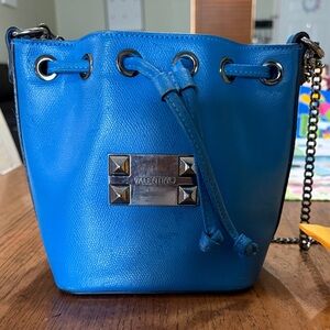 Valentino Jules Bonbonniere  electric Blue  Bucket Bag